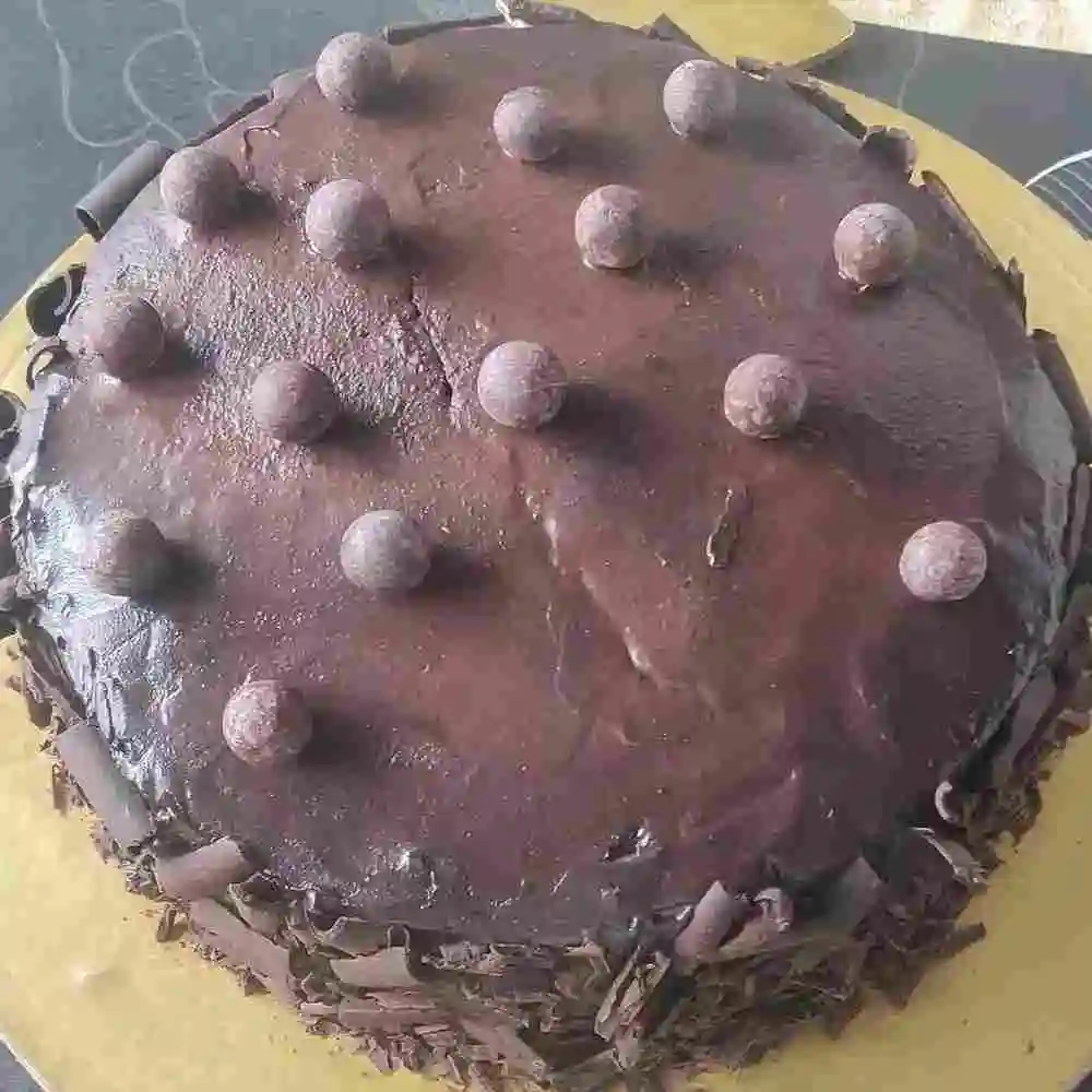 Chocolate Truffle Cake with Almonds